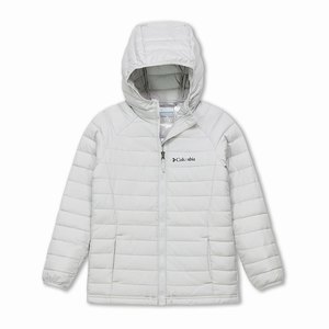 Columbia Powder Lite™ Hooded Jacka Flickor Vita (YJXNK4513)